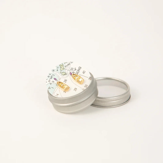 New England Dory Earrings 14kt gold dipped