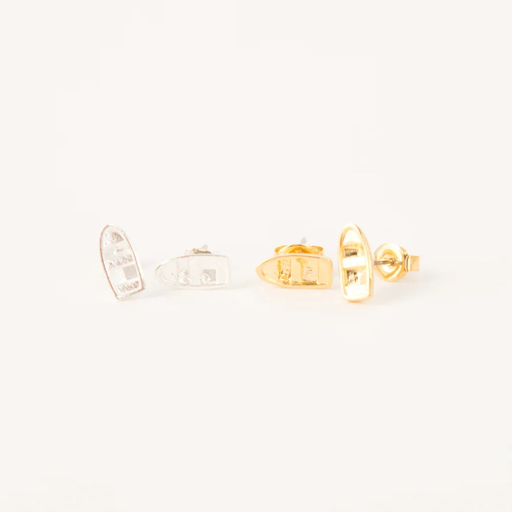New England Dory Earrings 14kt gold dipped