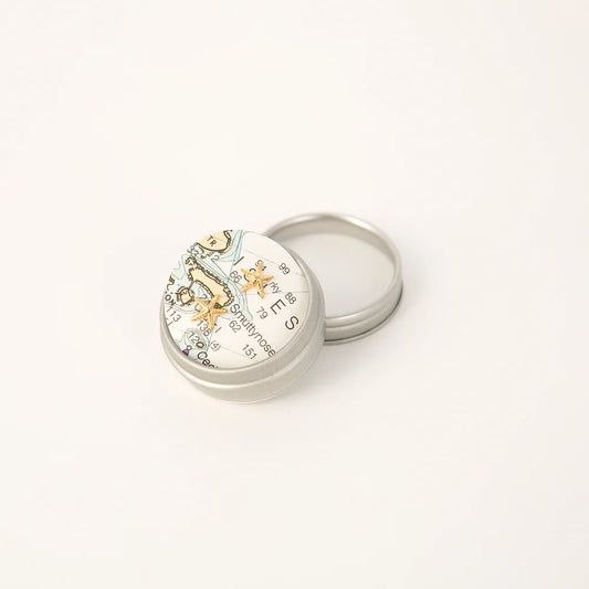 Marblehead Starfish Earrings 14kt gold dipped