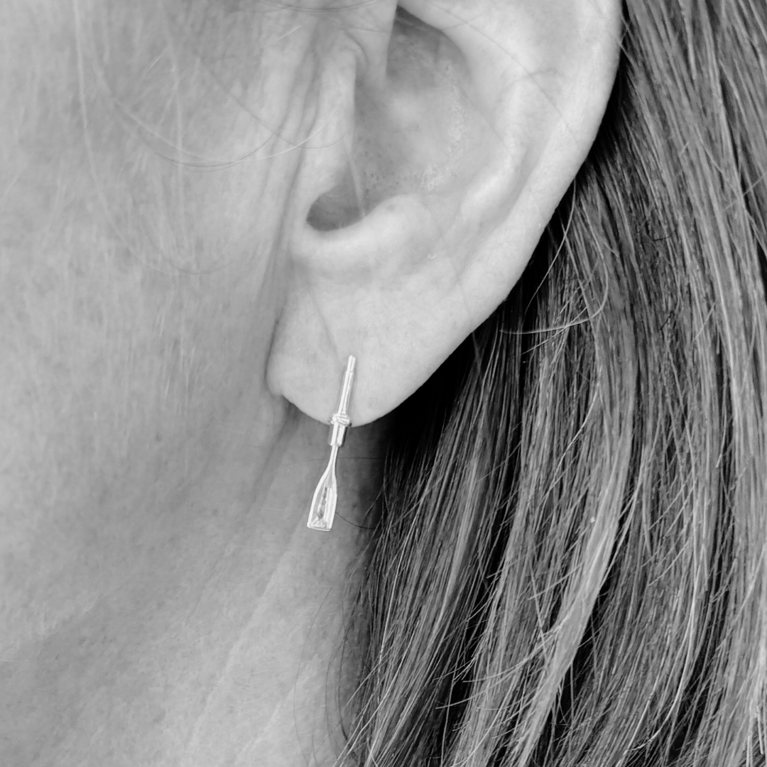 The New England Oar Earrings Sterling Silver