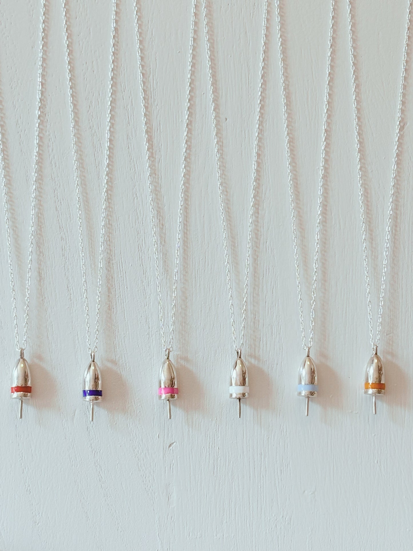 The Ketcham Buoy Pendant Sterling Silver - Colors!