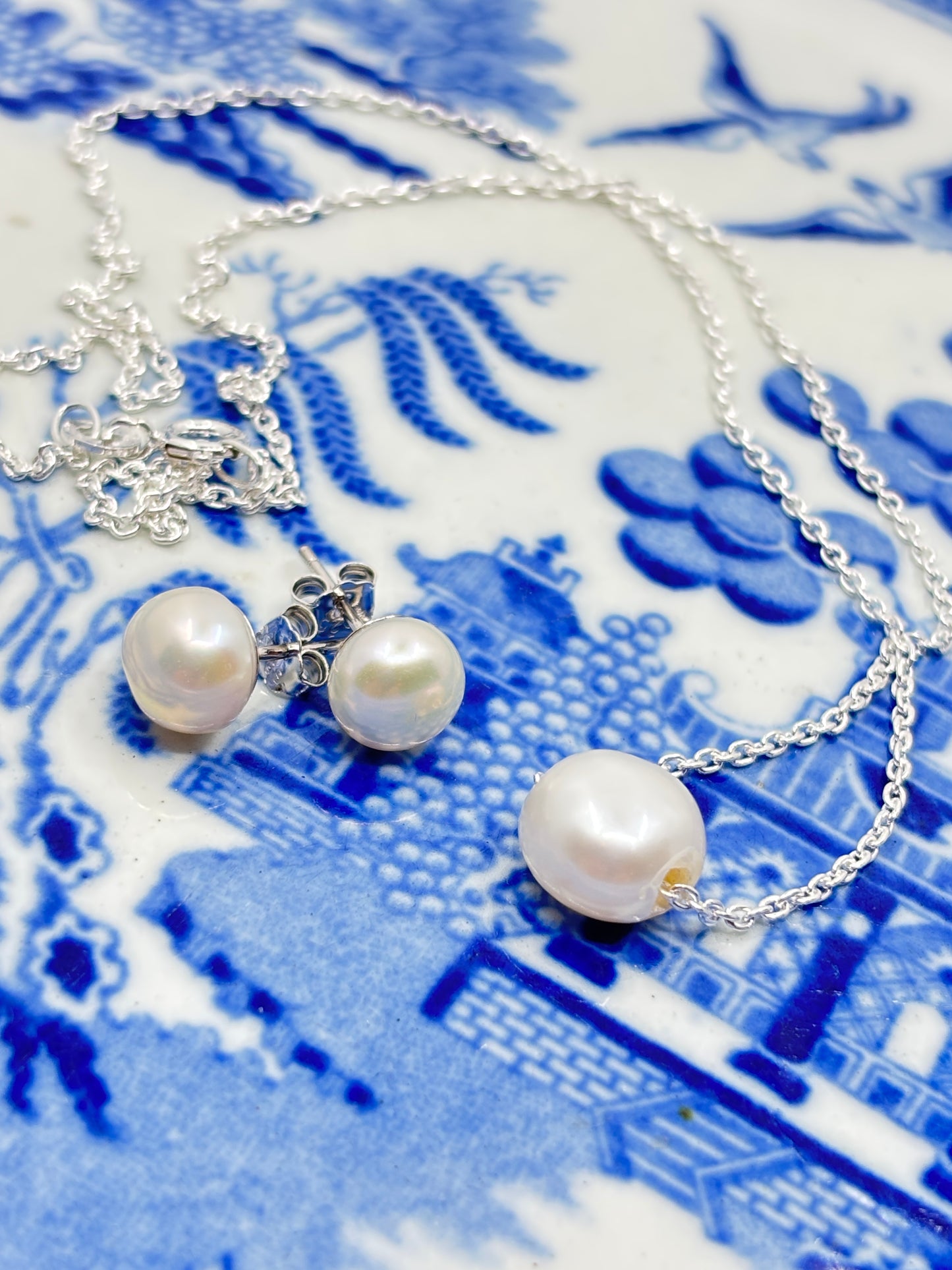 The Yankee Pearl Necklace Sterling Silver