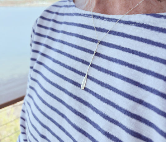 The New England Oar Pendant Sterling Silver