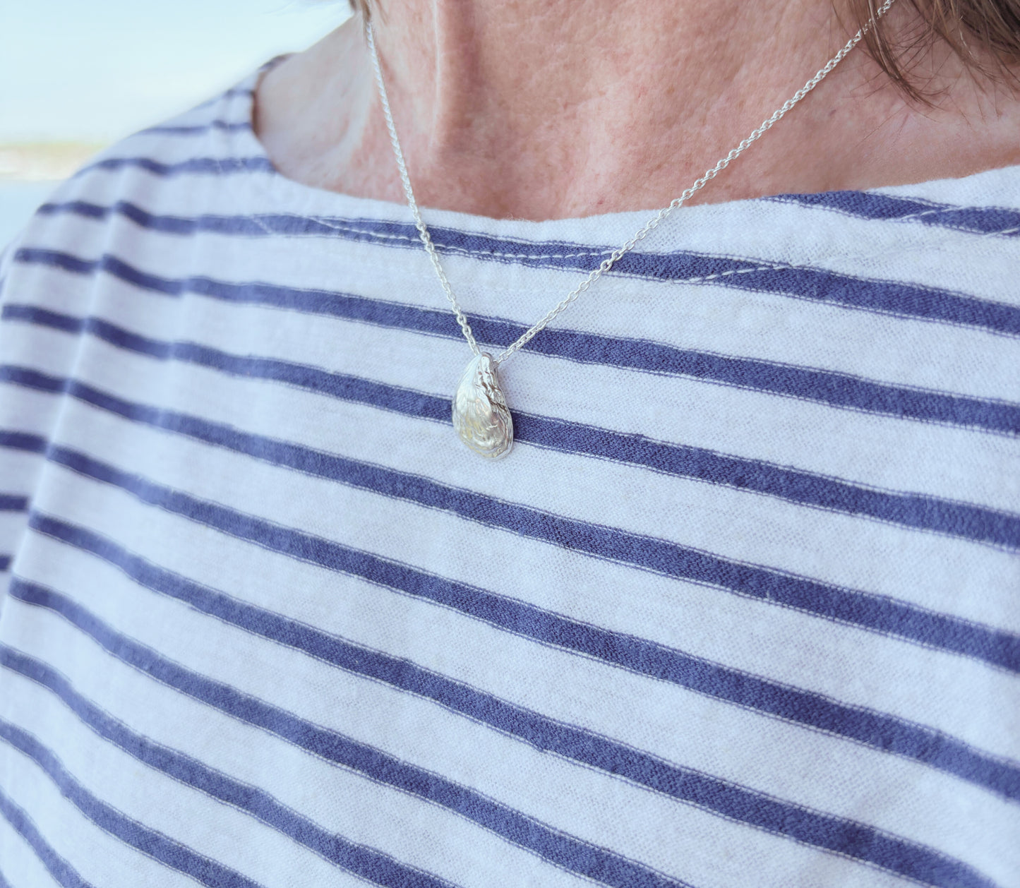 The Ketcham Oyster Pendant Sterling Silver