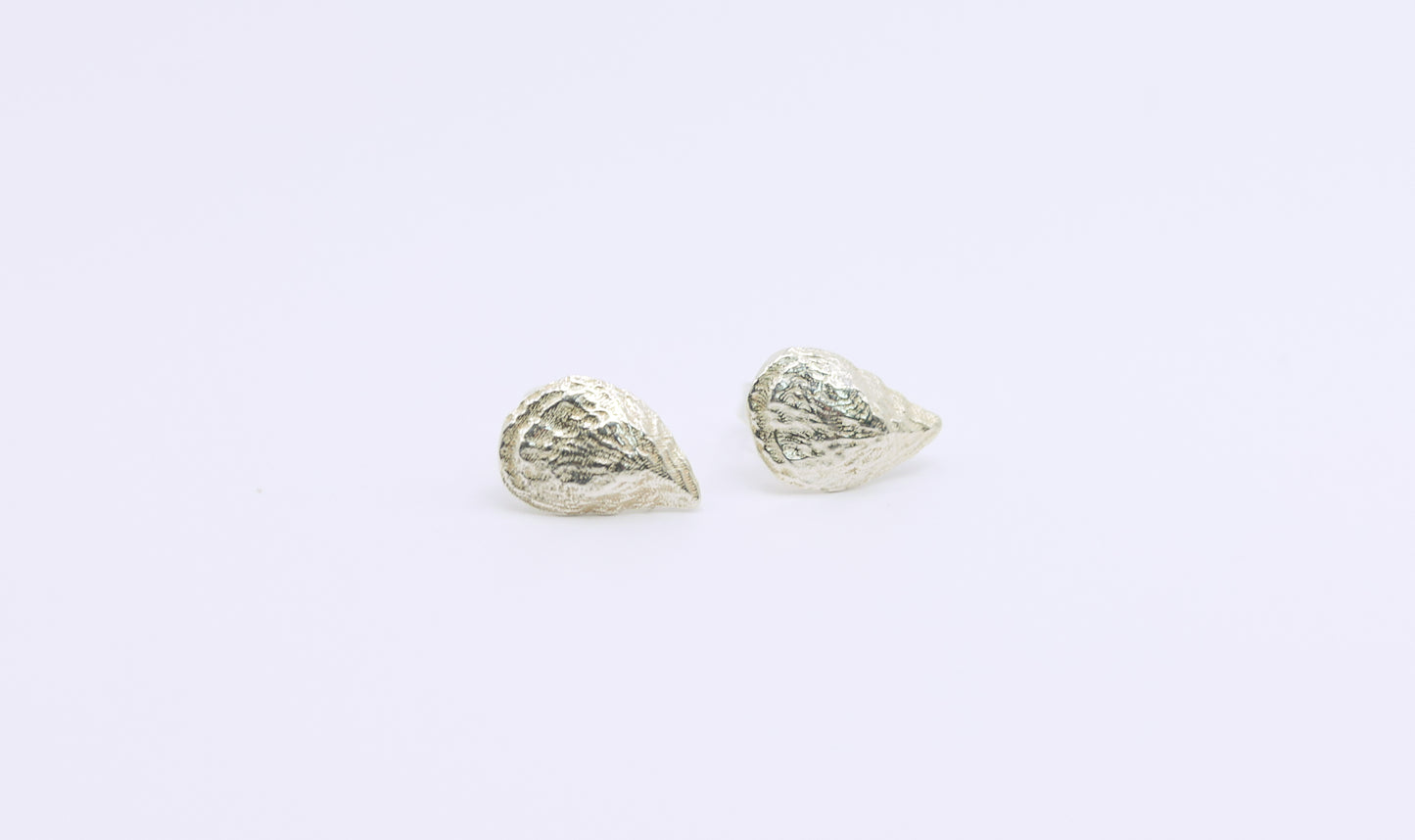 The Ketcham Oyster Shell Earrings Sterling Silver
