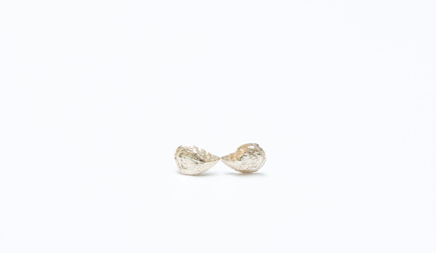 The Ketcham Oyster Shell Earrings Sterling Silver