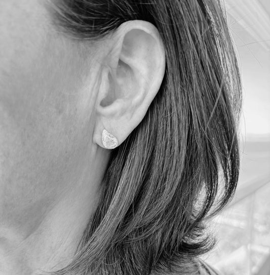 The Ketcham Oyster Shell Earrings Sterling Silver