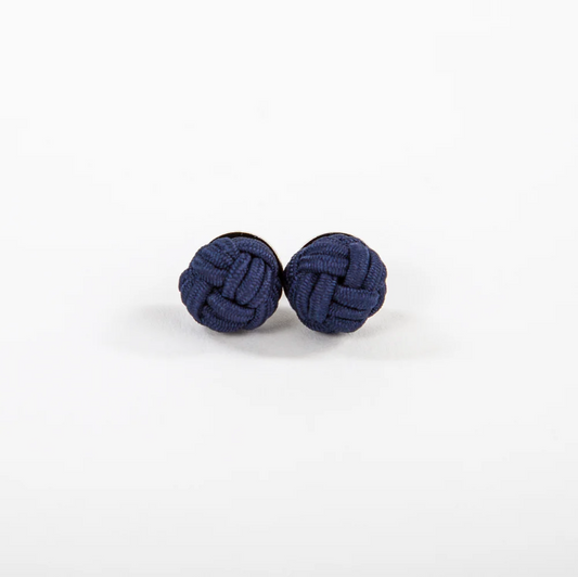 Monkey Fist Earrings: Classic Navy