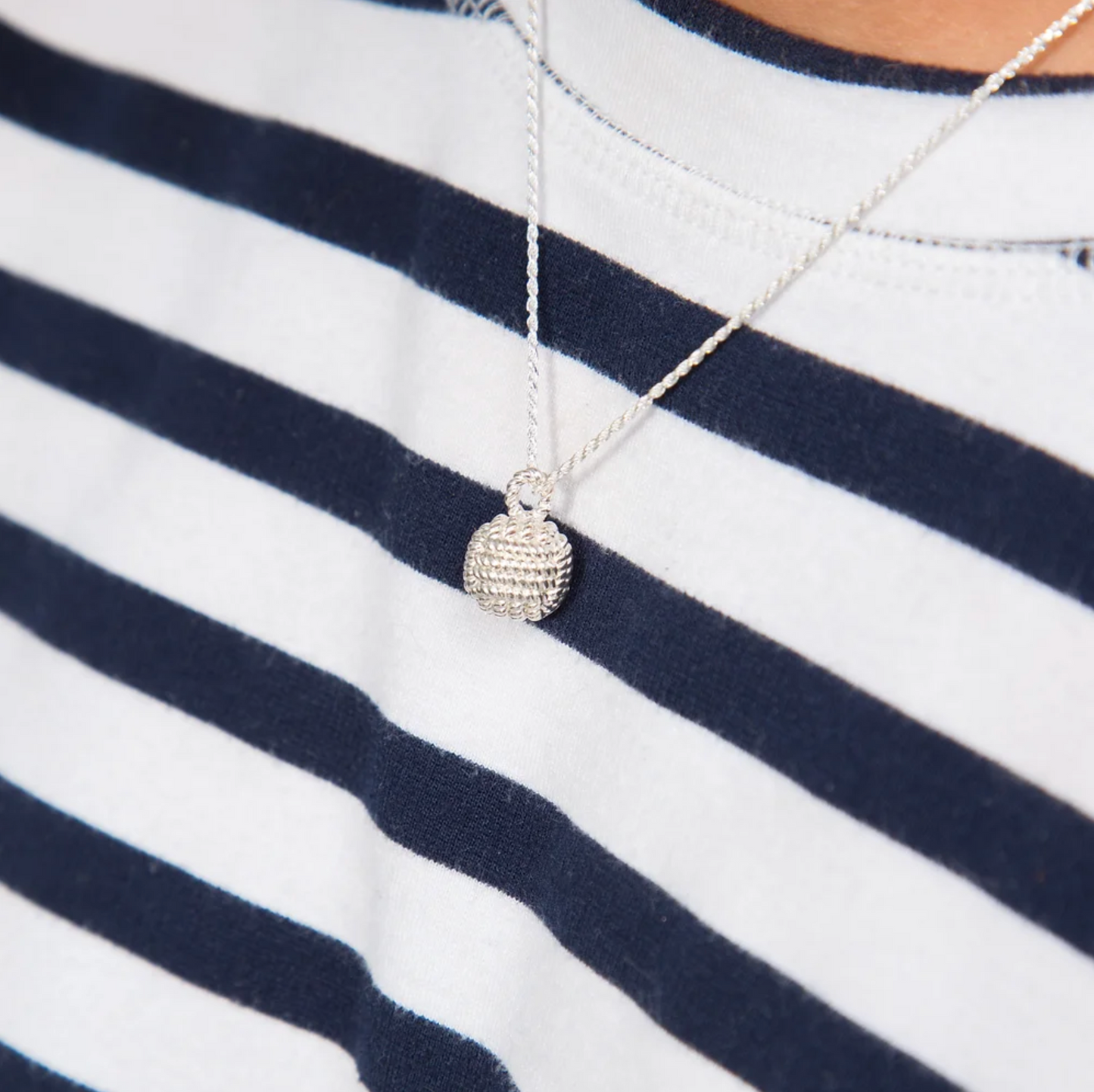 Monkey Fist Pendant Sterling Silver