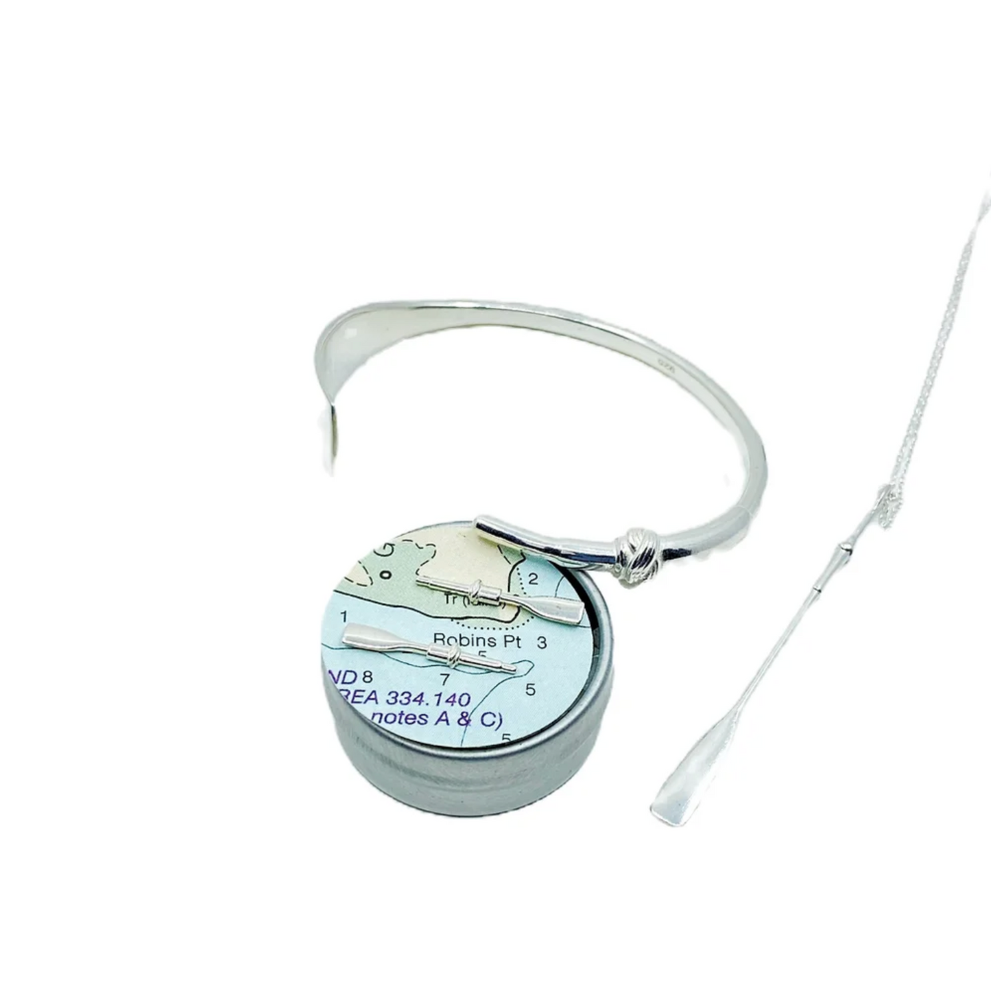 The New England Oar Pendant Sterling Silver
