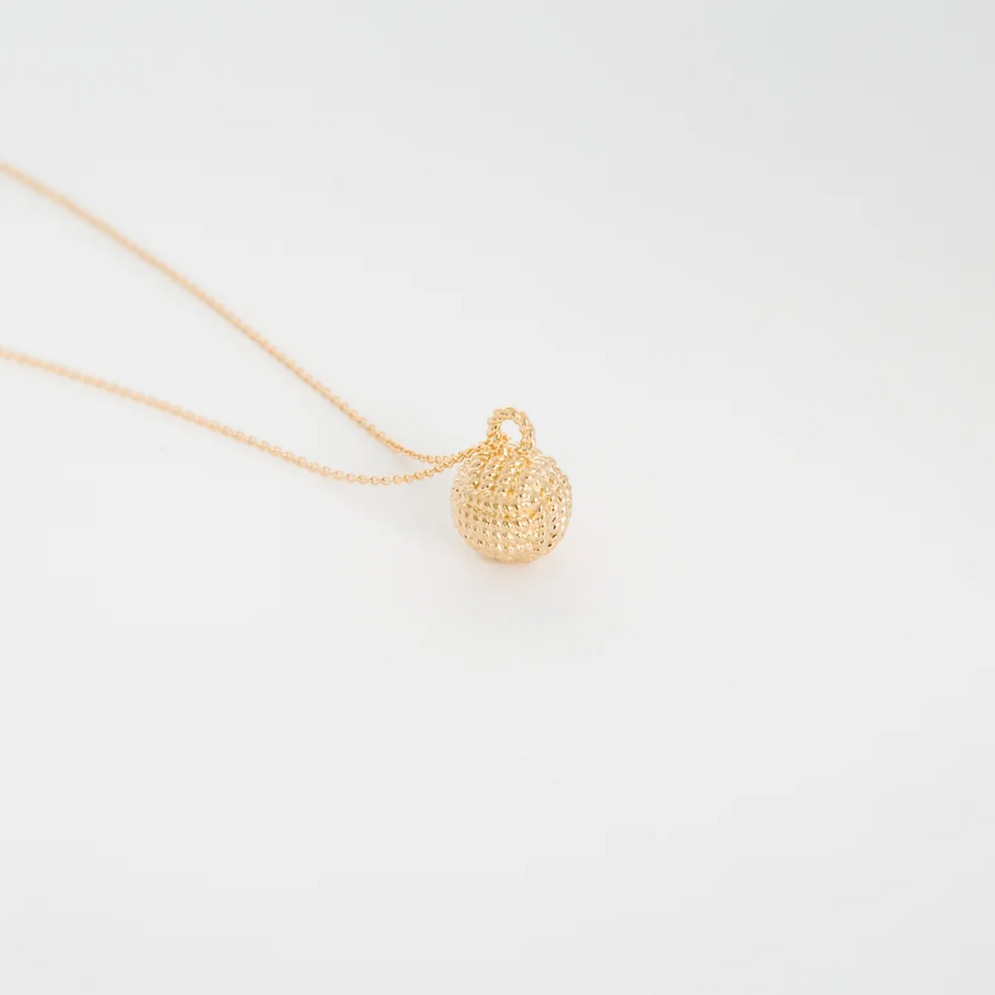 Monkey Fist Pendant 14kt Gold Dipped