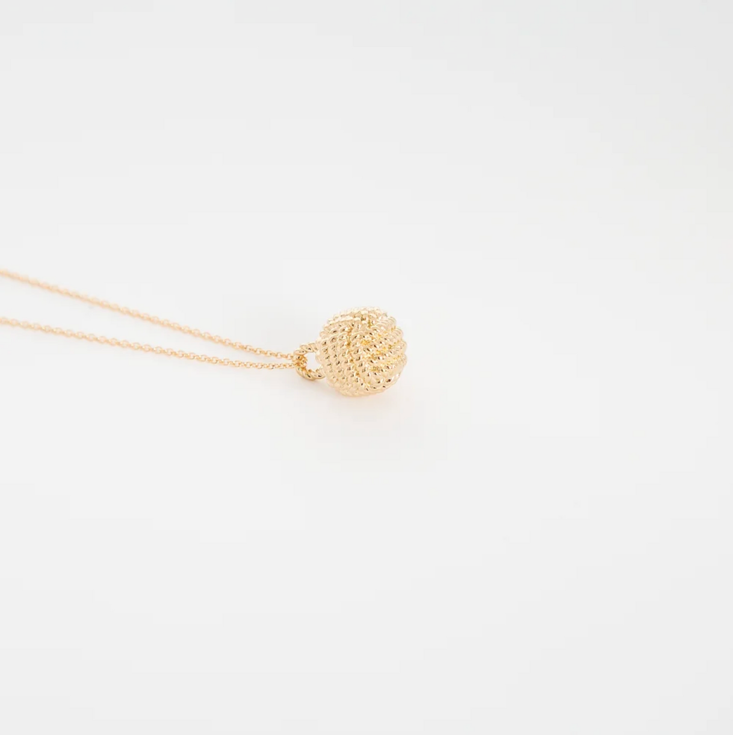 Monkey Fist Pendant 14kt Gold Dipped