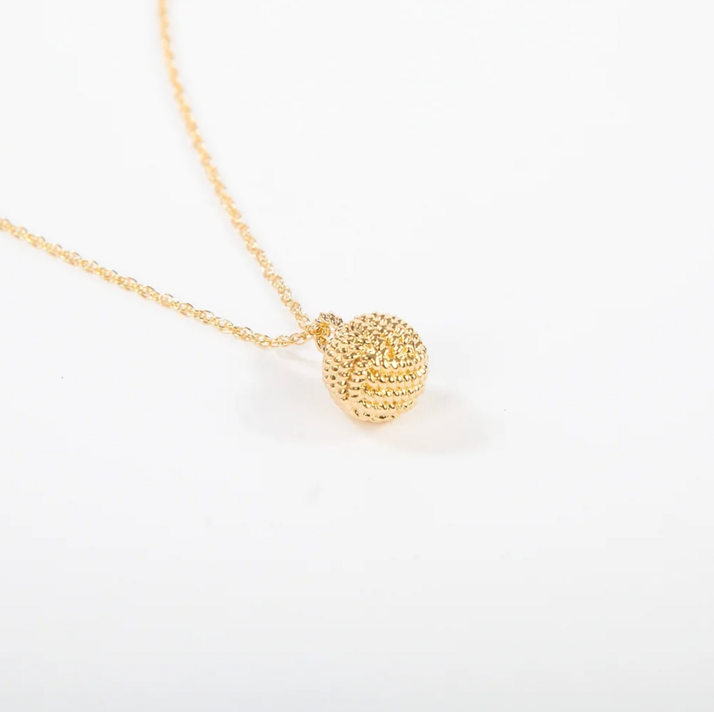 Monkey Fist Pendant 14kt Gold Dipped