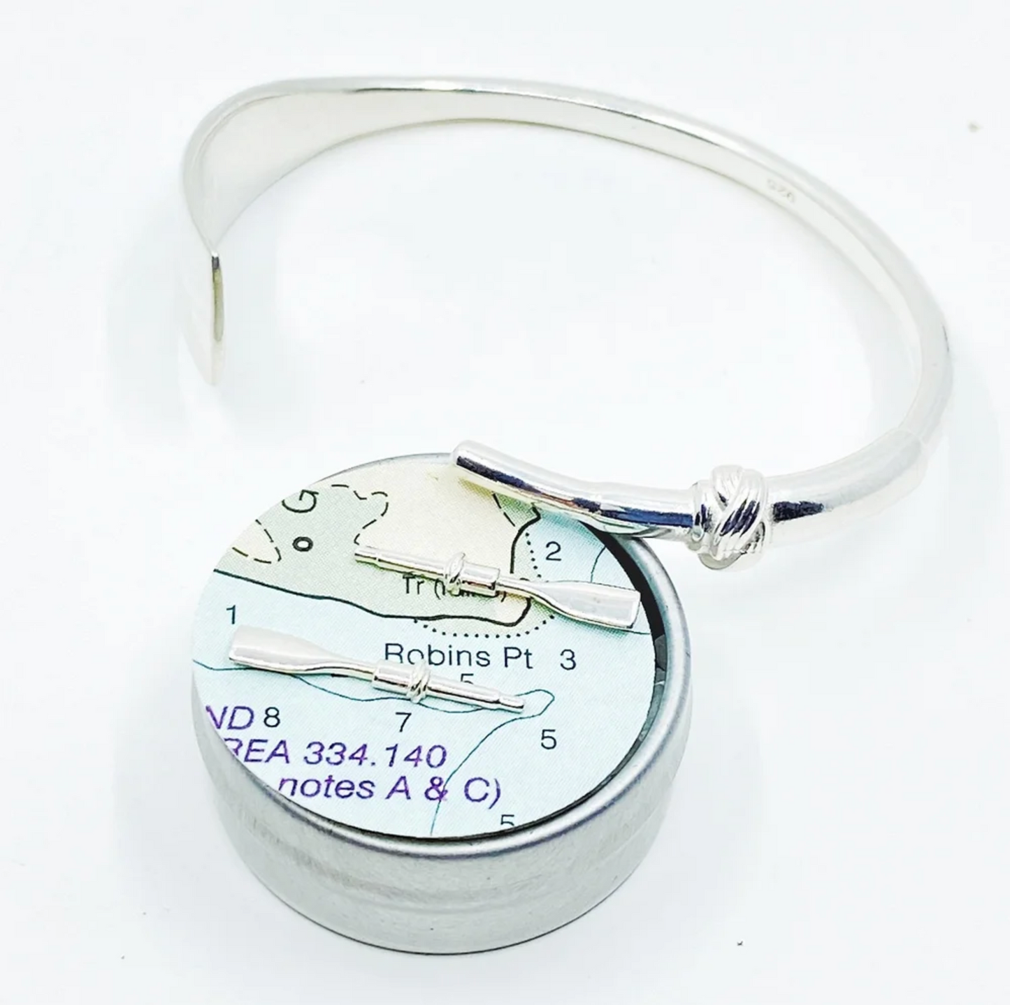 The New England Oar Cuff Sterling Silver
