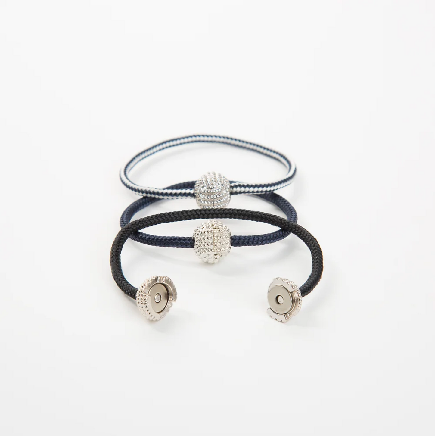 Captain's Cord Bracelet Fine Silver