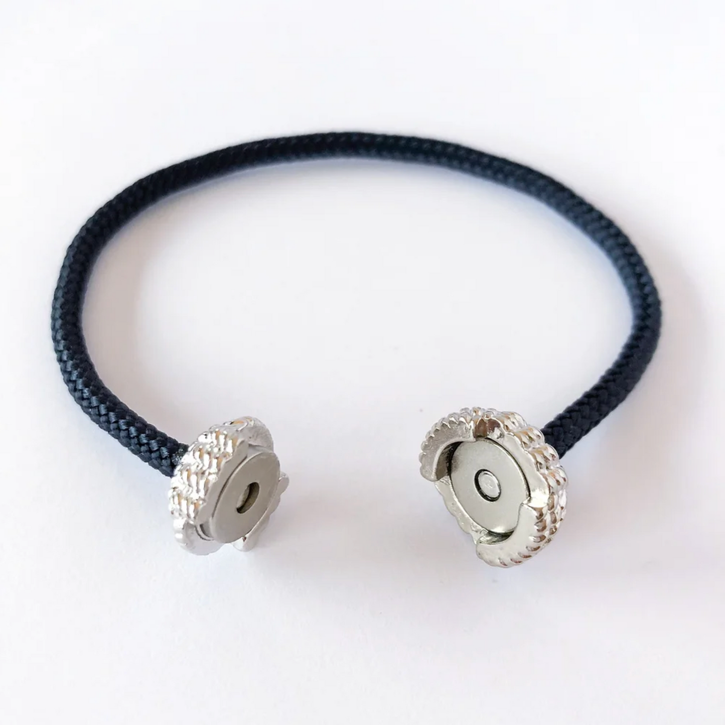 Captain's Cord Bracelet Fine Silver