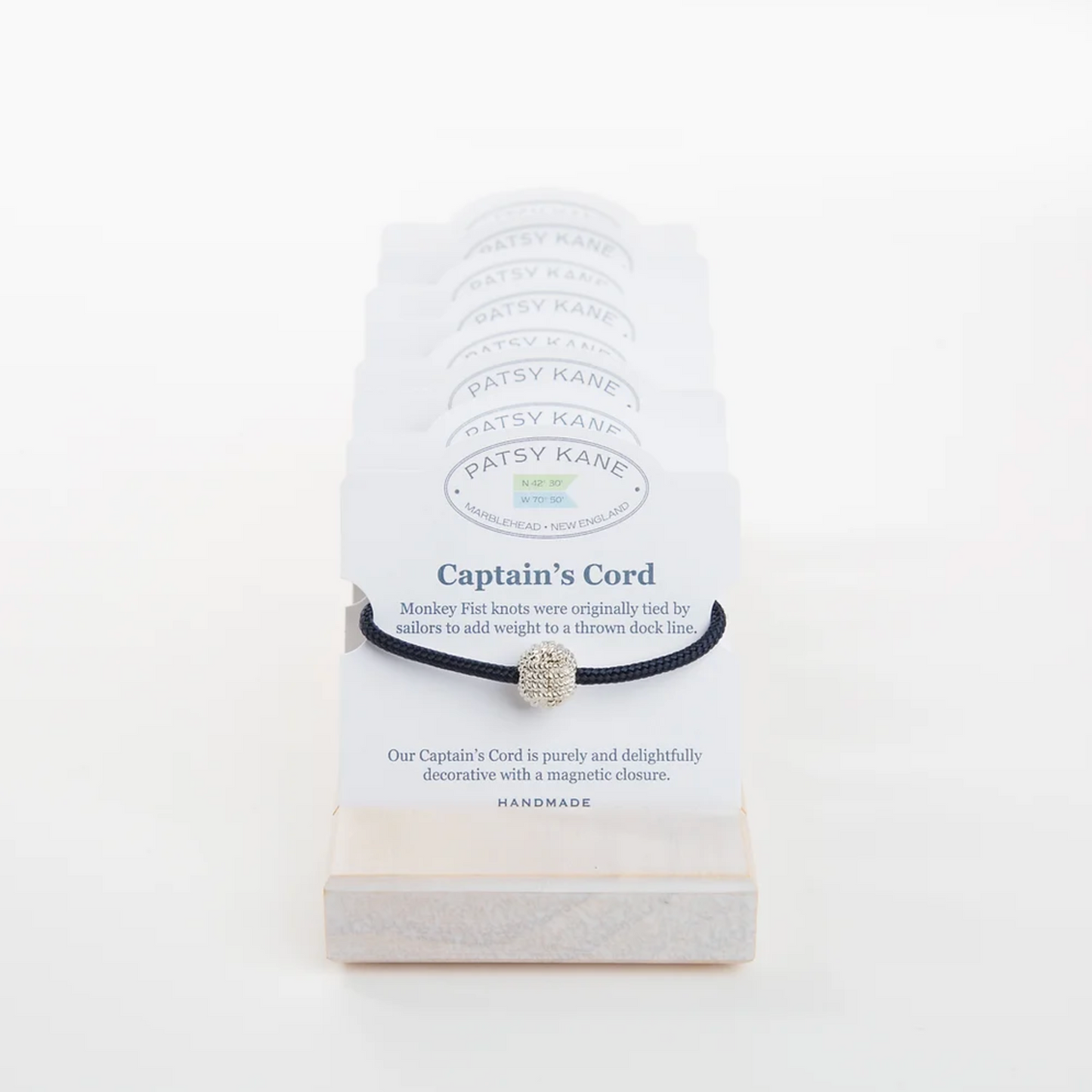 Captain's Cord Bracelet Fine Silver