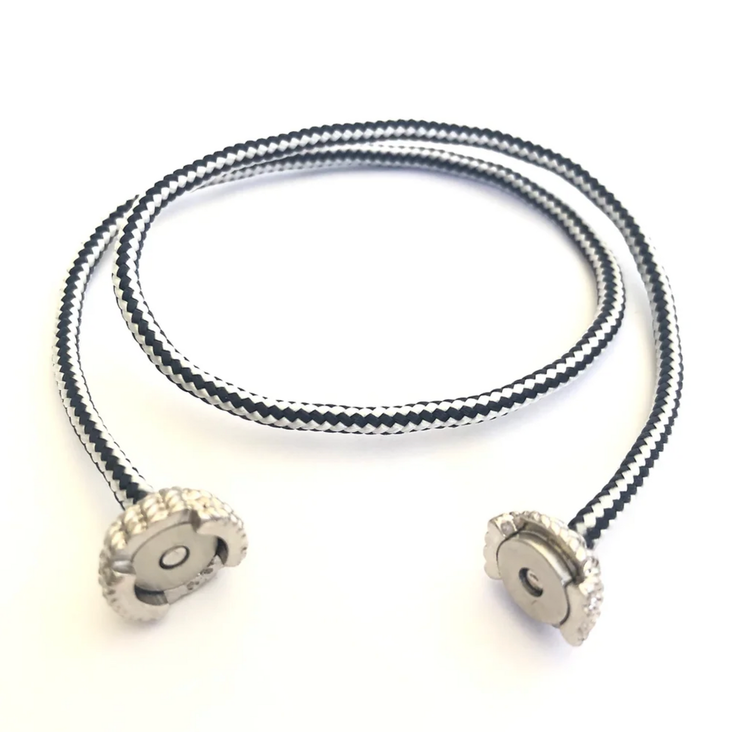 Captain's Cord Double Wrap Bracelet Fine Silver