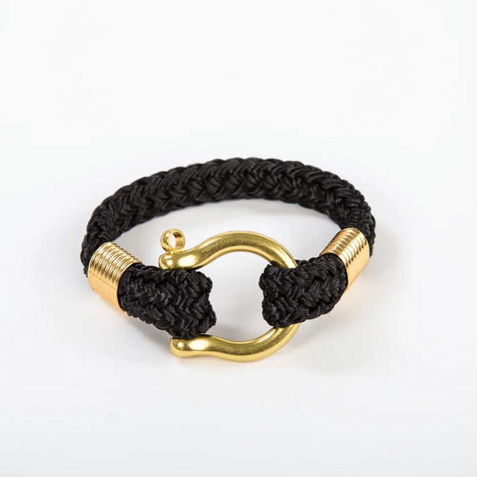 Bosun Classic Bracelet Black Brass Shackle