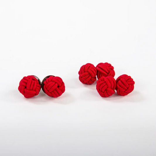 Monkey Fist Cuff Links: Red Right Return
