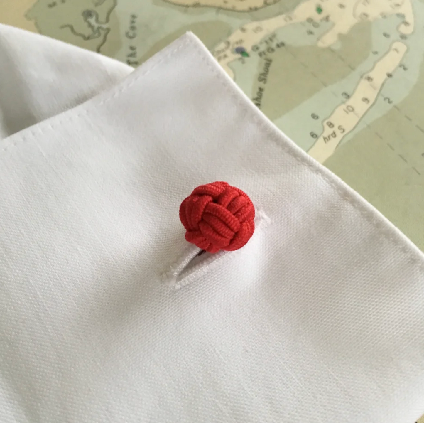 Monkey Fist Cuff Links: Red Right Return