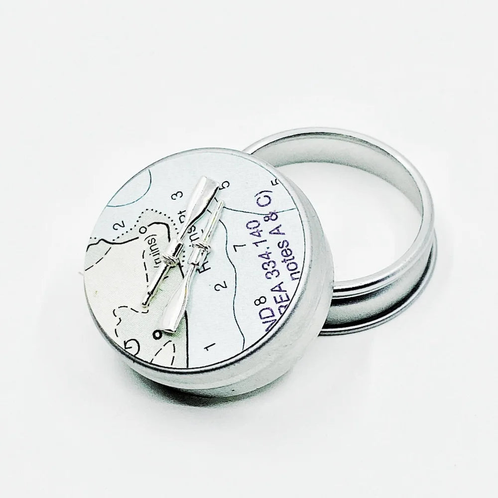 The New England Oar Earrings Sterling Silver