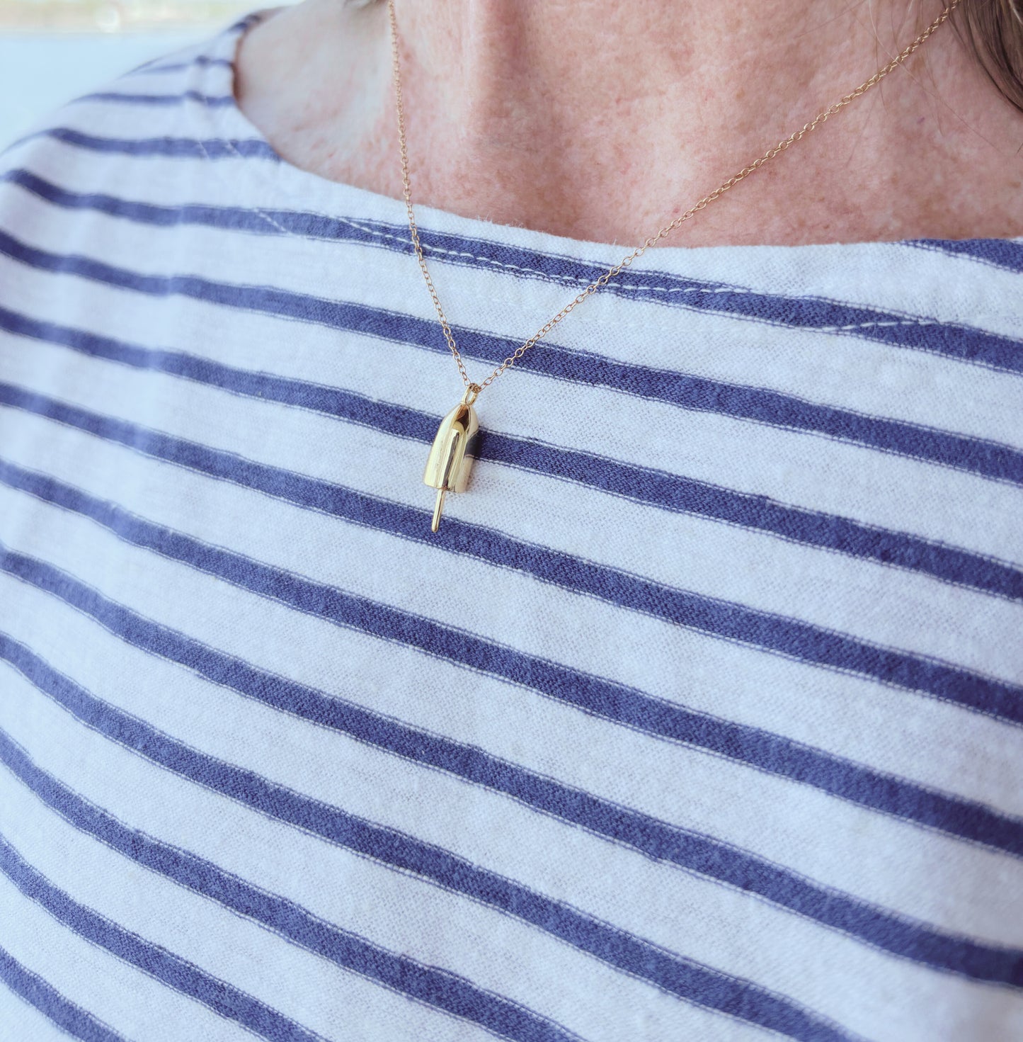 The Ketcham Buoy Pendant 14kt Gold Dipped