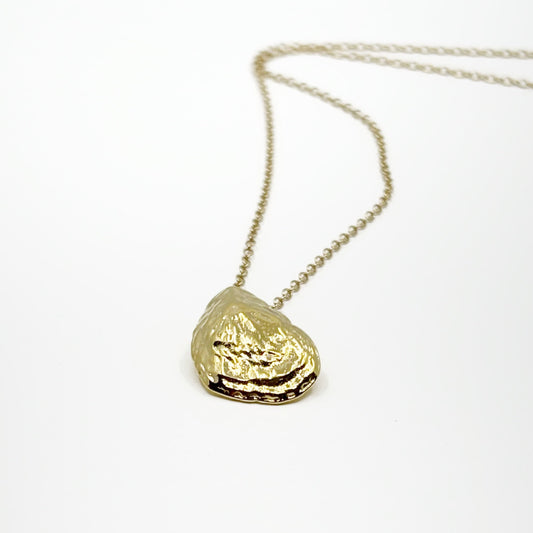 The Ketcham Oyster Pendant 14kt Gold Dipped