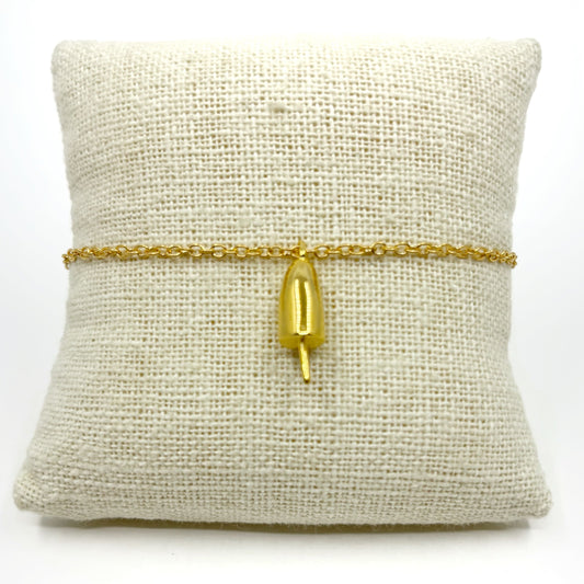 The Ketcham Buoy Cable Chain Bracelet 14kt Gold Dipped