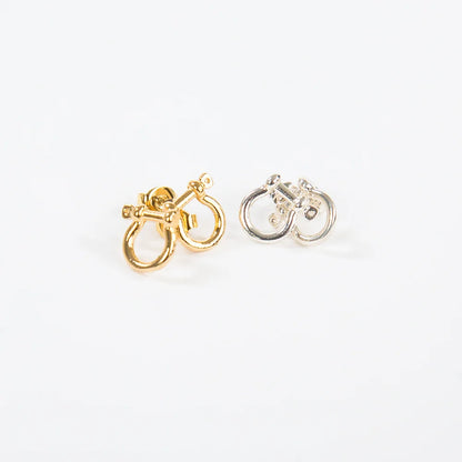 Mariner Shackle Earrings 14kt gold dipped