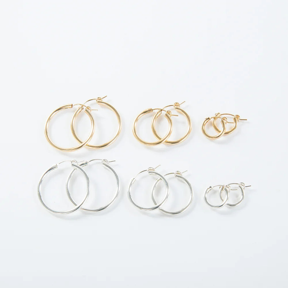 Mast Hoop Earrings Sterling Silver