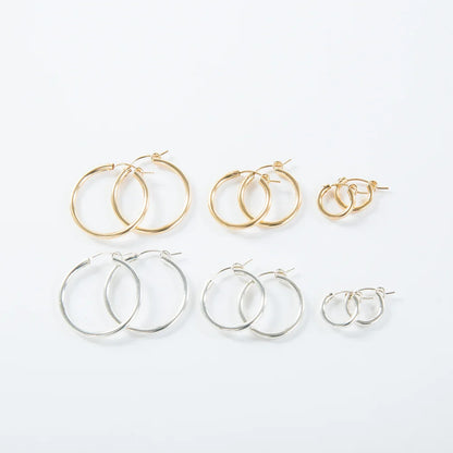 Mast Hoop Earrings Sterling Silver