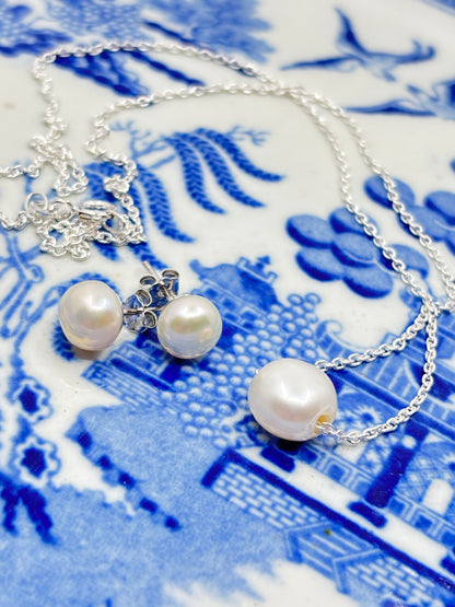 The Yankee Pearl Necklace Sterling Silver