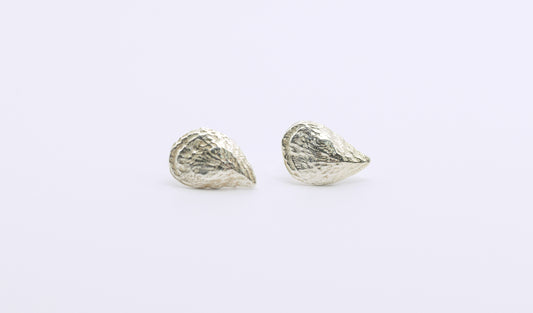 The Ketcham Oyster Shell Earrings Sterling Silver