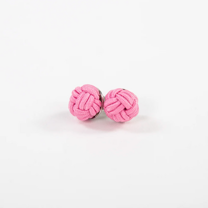 Monkey Fist Earrings: Preppy Pink