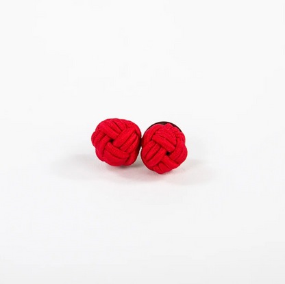 Monkey Fist Earrings: Red Right Return