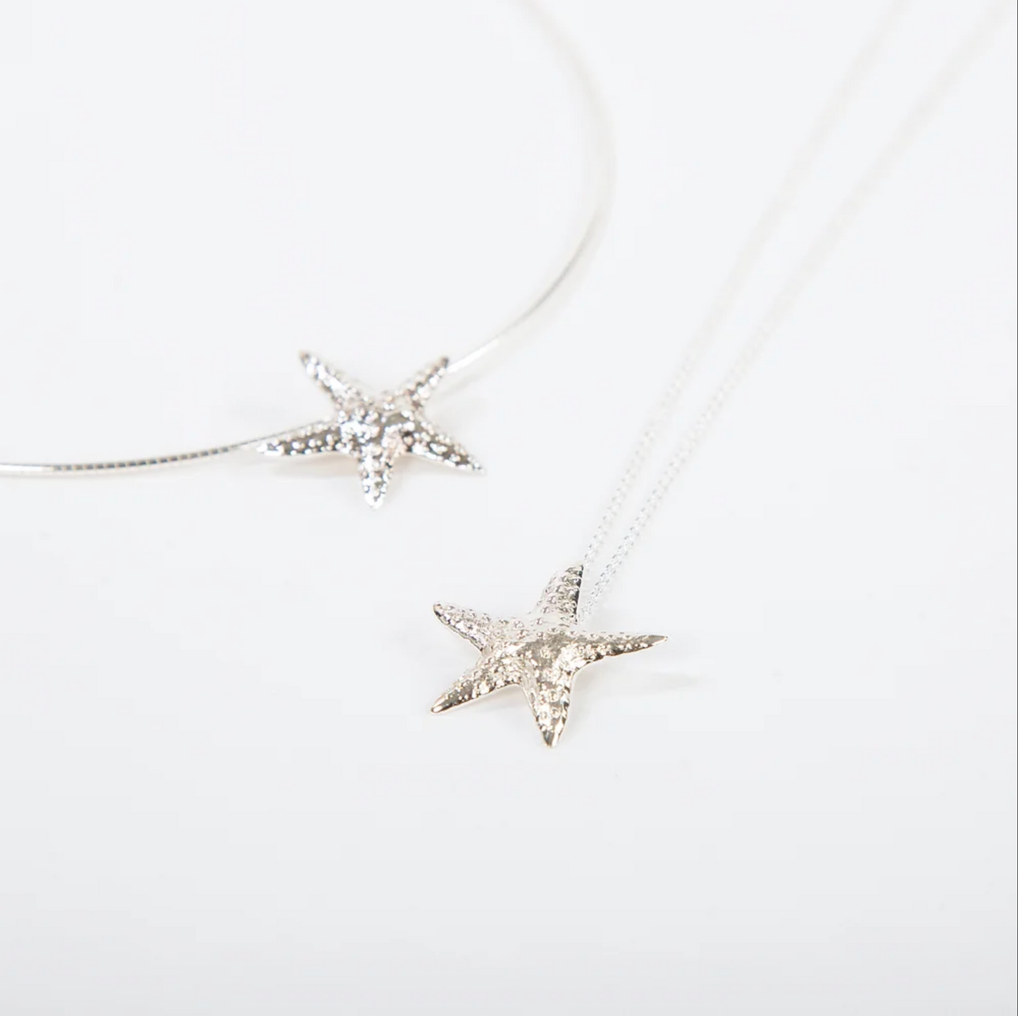 Marblehead Starfish Necklace Sterling Silver