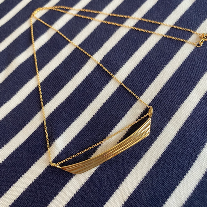 The New England Dory Necklace 14kt Gold Dipped