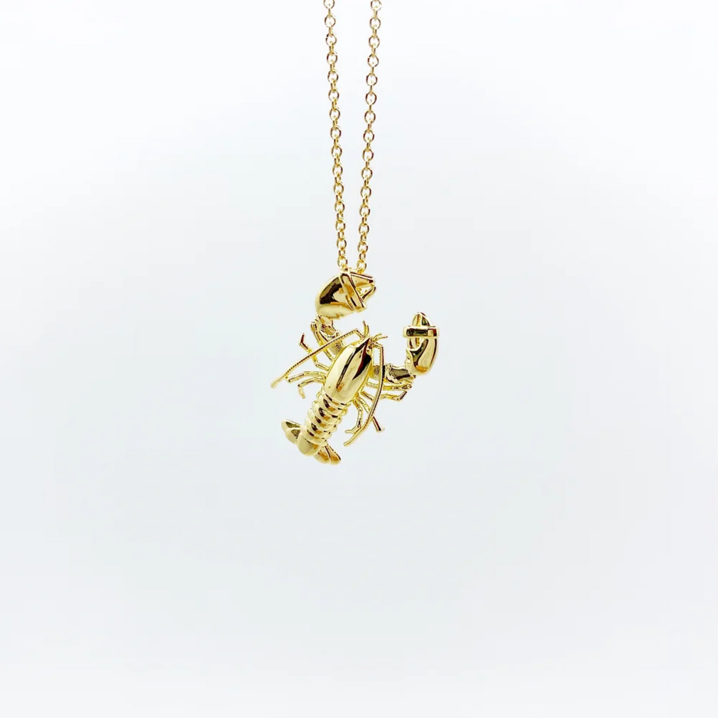 The Ketcham Lobster Pendant 14kt Gold Dipped