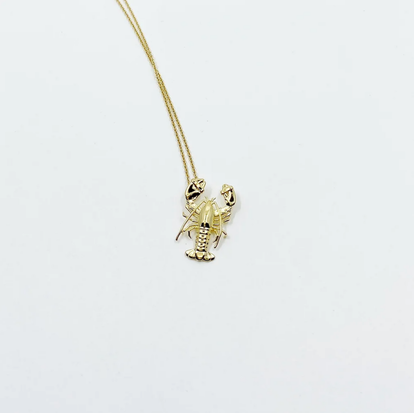 The Ketcham Lobster Pendant 14kt Gold Dipped