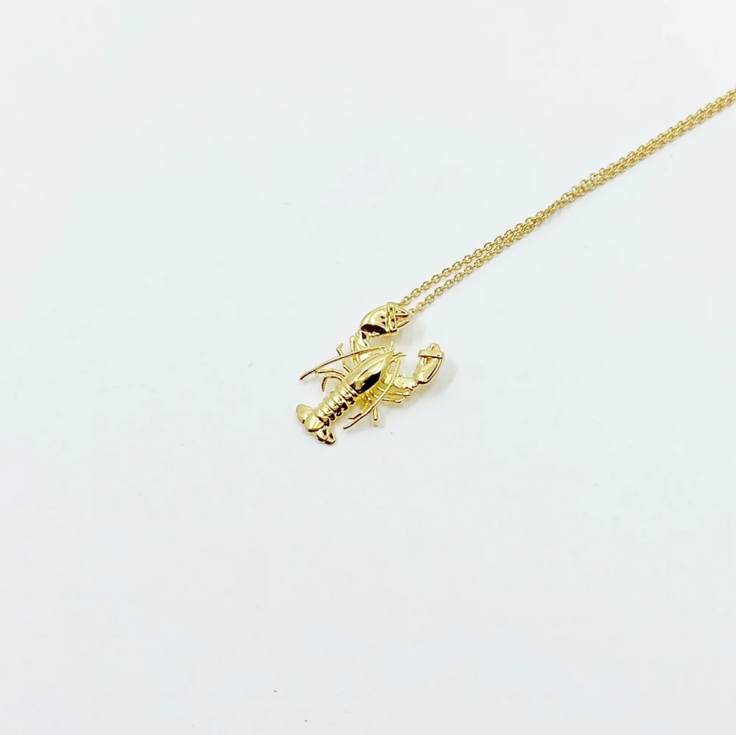 The Ketcham Lobster Pendant 14kt Gold Dipped