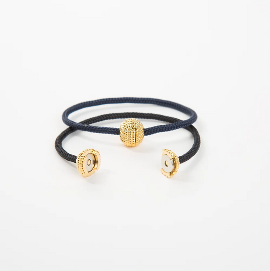 Captain's Cord Bracelet 14kt Gold Dipped