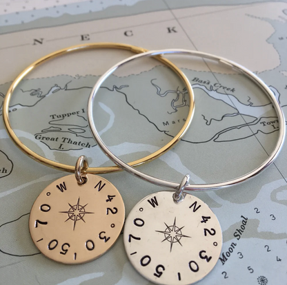 True North Compass Rose Bangle