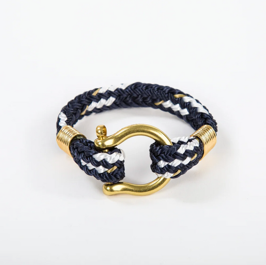 Bosun Navy Yacht Braid Brass Shackle