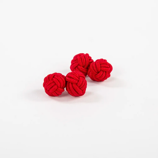 Monkey Fist Cuff Links: Red Right Return