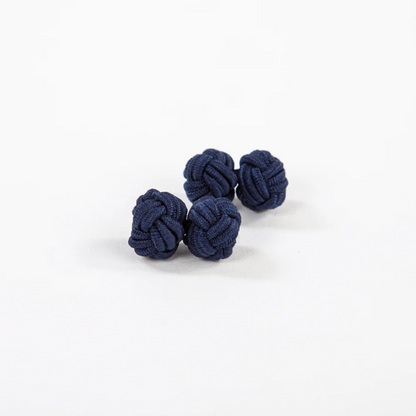 Monkey Fist Cuff Links: Classic Navy