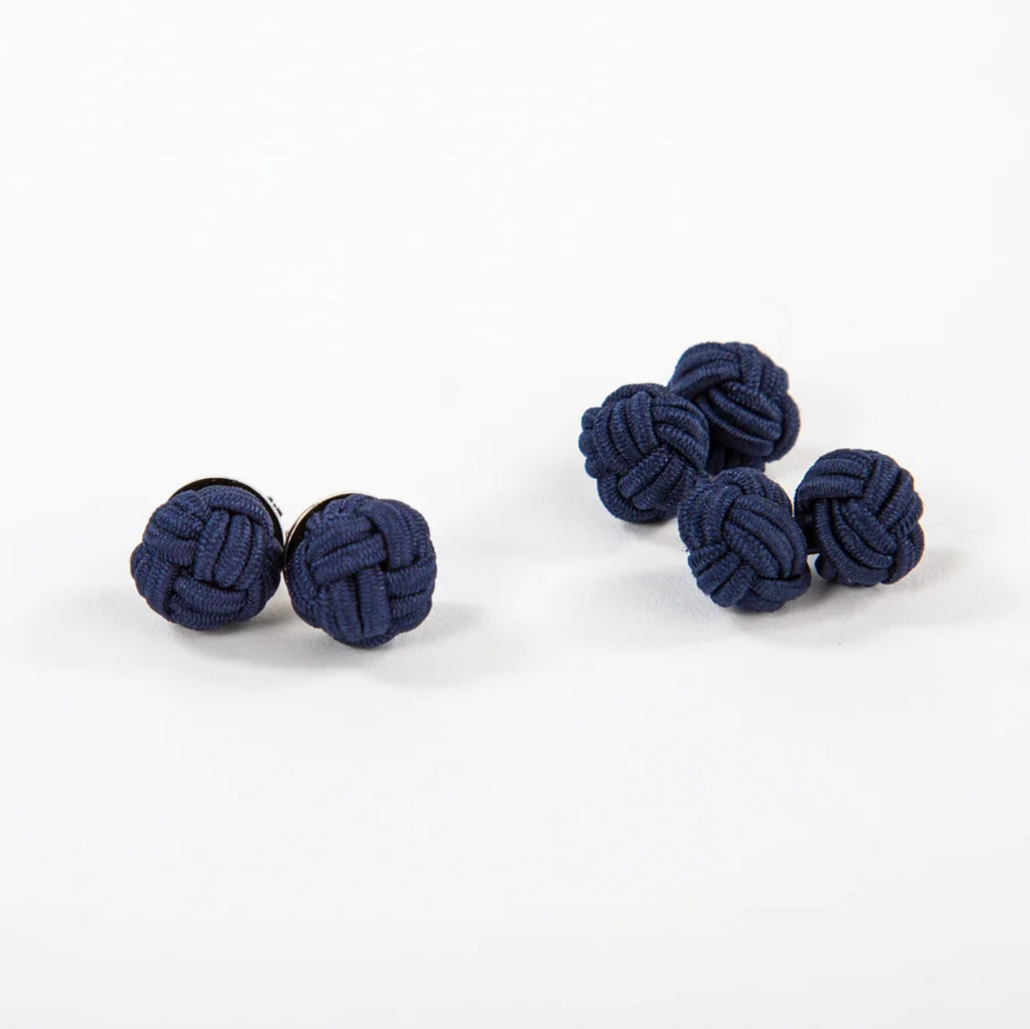 Monkey Fist Cuff Links: Classic Navy