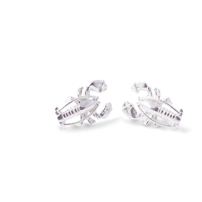 The Ketcham Lobster Earrings Sterling Silver