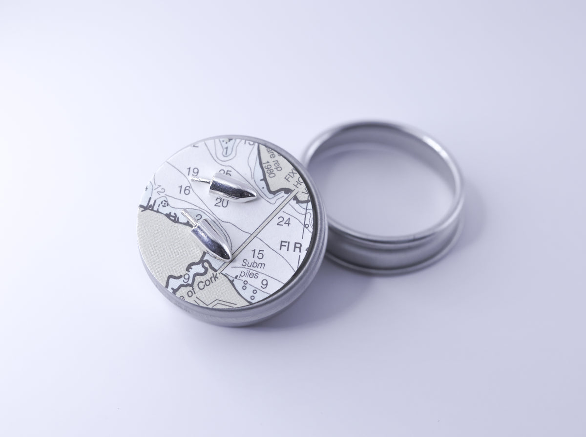The Ketcham Buoy Earrings Sterling Silver