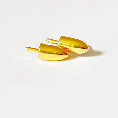 The Ketcham Buoy Earrings 14kt Gold Dipped